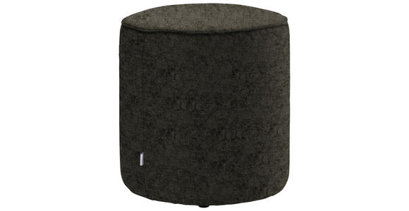HOCKER in Textil Dunkelbraun  - Dunkelbraun, Design, Textil (44/46/44cm) - Belluti