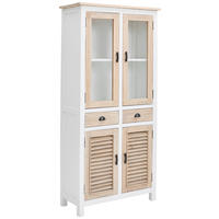 BUFFET 90/190/40 cm  in Naturfarben  - Schwarz/Naturfarben, Design, Holz/Metall (90/190/40cm) - Livetastic