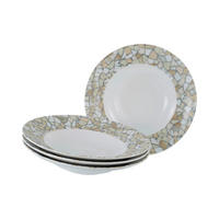 PASTATELLER Weiß, Beige Stone Collection Siena 4-teilig  - Beige/Weiß, Basics, Keramik - Creatable