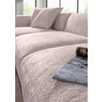 ECKSOFA  in Chenille Rosa  178/323 cm  - Schwarz/Rosa, MODERN, Kunststoff/Textil (178/323cm) - Carryhome