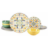 TAFELSERVICE Giardini 12-teilig  - Multicolor, Basics, Keramik - Creatable