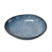 DESSERTTELLER Blau 22,6/22,3 cm SØREN BLUE  - Blau, Trend, Keramik (22,6/22,3cm) - Novel