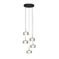 LED-HÄNGELEUCHTE Newark 44/150 cm   - Dunkelgrau, Design, Glas (44/150cm) - Dieter Knoll