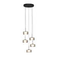 LED-HÄNGELEUCHTE Newark 44/150 cm   - Dunkelgrau, Design, Glas (44/150cm) - Dieter Knoll