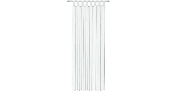 SCHLAUFENVORHANG transparent  - Weiß, Basics, Textil (140/245cm) - Boxxx