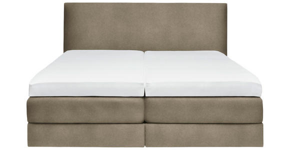 BOXSPRINGBETT 180/200 cm  in Schlammfarben  - Schlammfarben, KONVENTIONELL, Holz/Textil (180/200cm) - Dieter Knoll