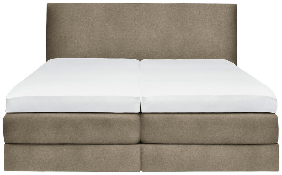 BOXSPRINGBETT 160/200 cm  in Schlammfarben  - Schlammfarben, Konventionell, Holz/Textil (160/200cm) - Dieter Knoll