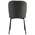 STUHL Leinenoptik Anthrazit, Schwarz Pappel Sperrholz  - Anthrazit/Schwarz, Design, Holz/Textil (49/84,5/58cm) - Carryhome