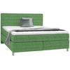 BOXSPRINGBETT 180/200 cm  in Grün  - Chromfarben/Grün, Konventionell, Kunststoff/Textil (180/200cm) - Voleo