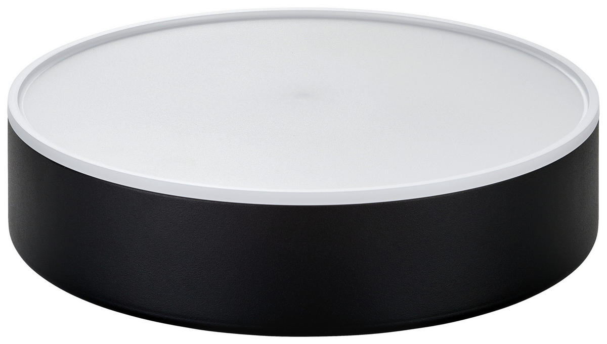 LED-DECKENLEUCHTE White Ambiance Enrave S 26,1/6,6 cm   - Schwarz, Design, Metall (26,1/6,6cm) - Philips HUE
