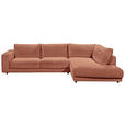 ECKSOFA  in Cord Rostfarben  325/224 cm  - Rostfarben/Schwarz, Design, Kunststoff/Textil (325/224cm) - Hom`in