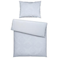 POVLEČENÍ, damašek, modrá, 140/200 cm - modrá, Konvenční, textil (140/200cm) - Curt Bauer