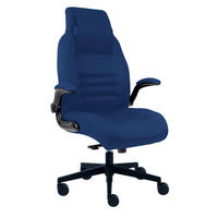 KANCELÁŘSKÉ KŘESLO, modrá - modrá, Design, textil/plast (55/104-110/64cm) - Venda