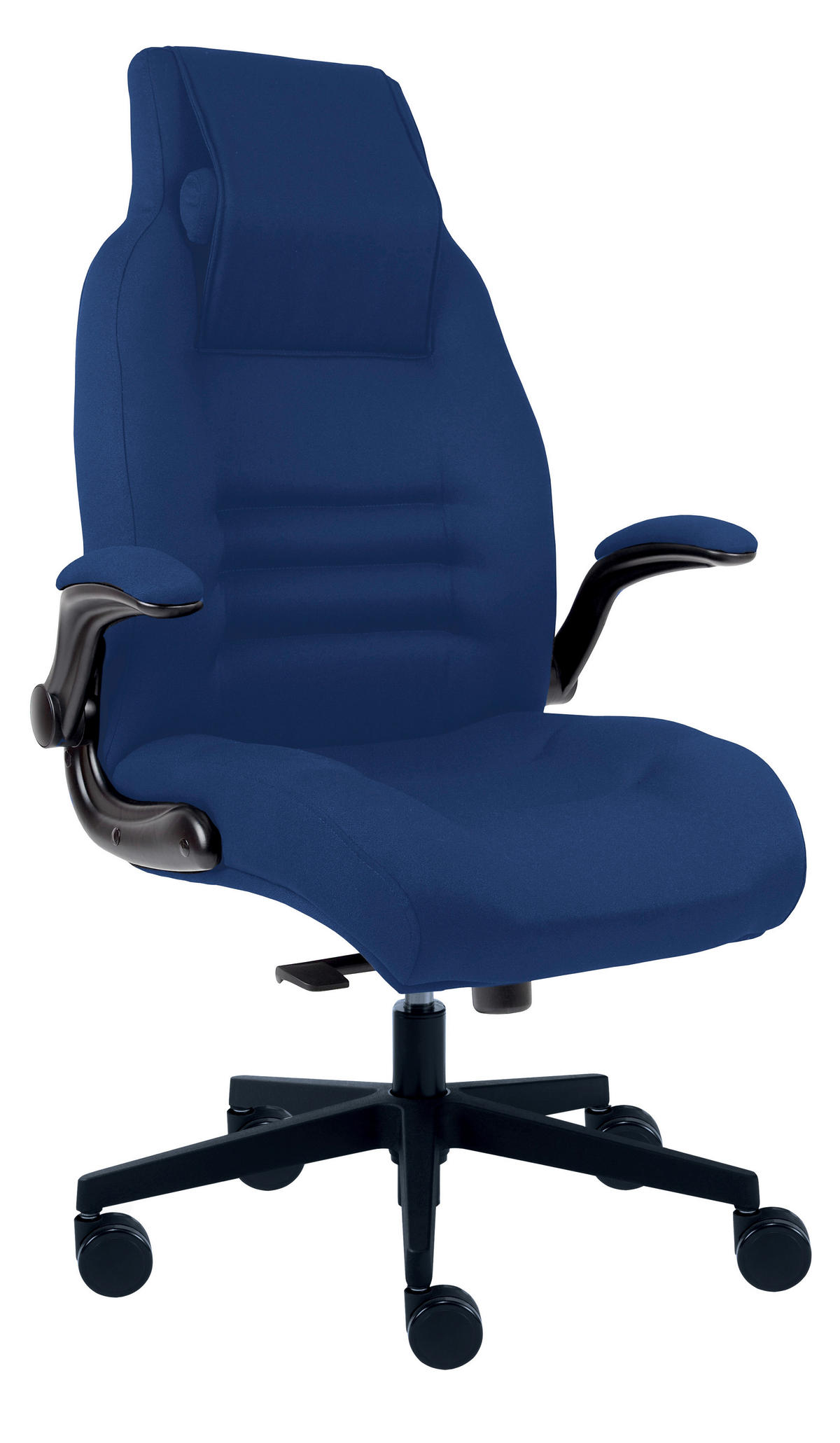 KANCELÁŘSKÉ KŘESLO, modrá - modrá, Design, textil/plast (55/104-110/64cm) - Venda