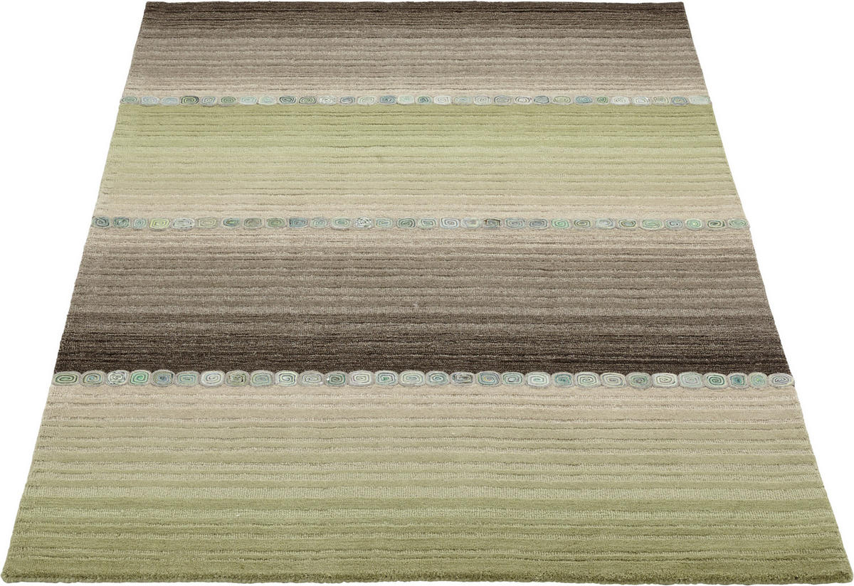ORIENTÁLNY KOBEREC, 60/90 cm, sivá, zelená - sivá/zelená, Konventionell, textil (60/90cm) - Cazaris