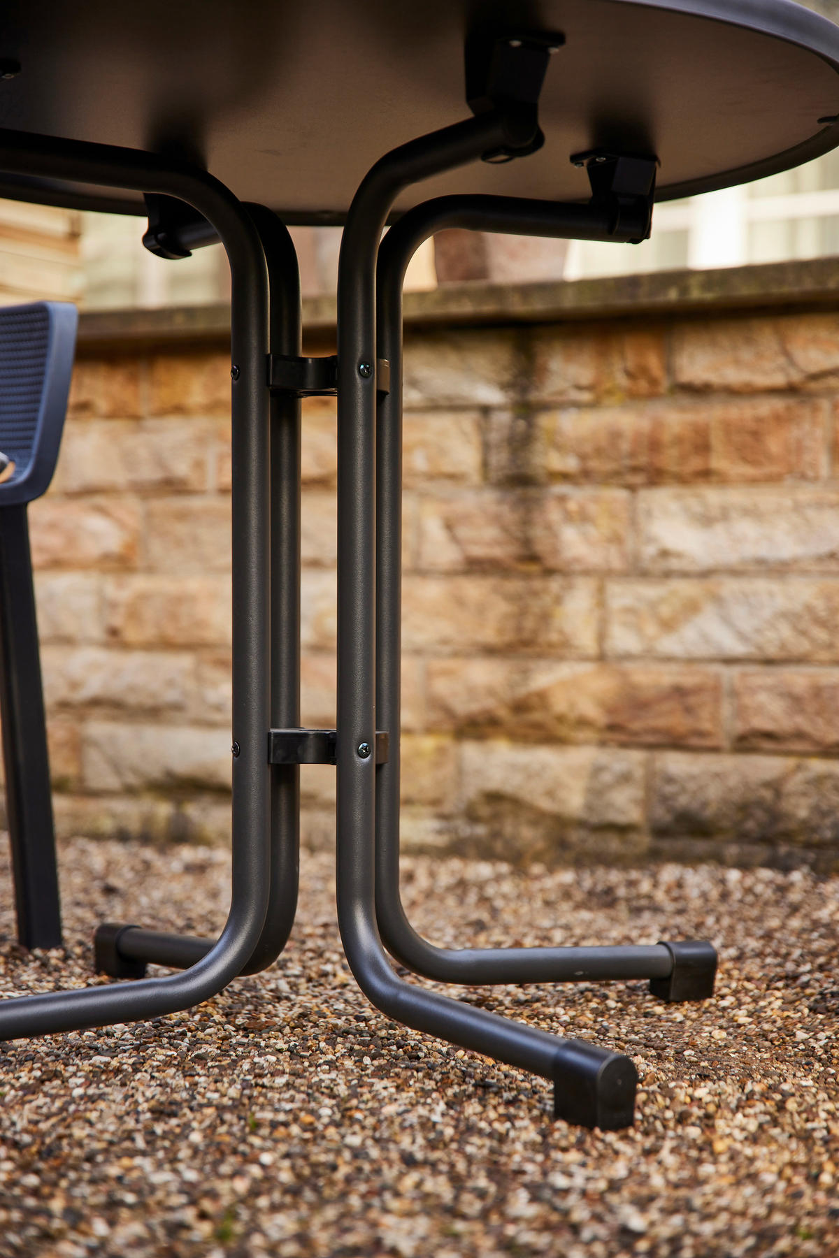 GARTENKLAPPTISCH  - Anthrazit, KONVENTIONELL, Holzwerkstoff/Metall (80/71/80cm) - Siena Garden