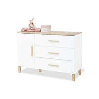 WICKELKOMMODE LUMI Weiß, Eichefarben  - Eichefarben/Weiß, Basics, Holz/Holzwerkstoff (136/101/77cm) - Pinolino