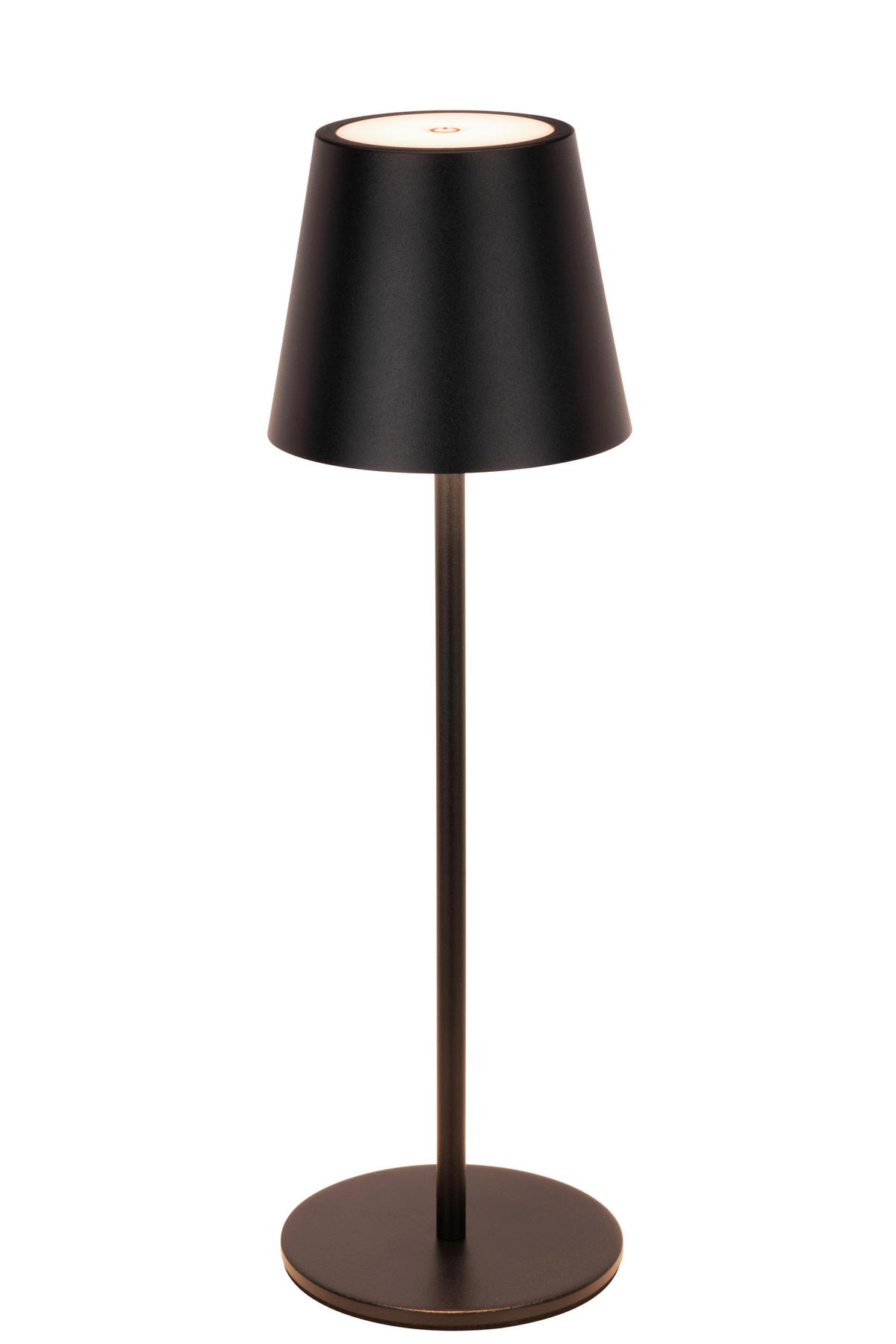 STOLNÍ LAMPA NA BATERIE 11/36,5 cm - černá, Konvenční, kov (11/36,5cm) - Novel