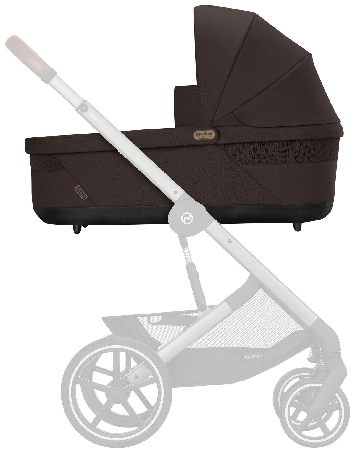 LIEGEWANNE Cot S Lux  - Dunkelbraun, Basics, Textil (84,5/41/31,5cm) - cybex GOLD