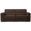 SCHLAFSOFA in Braun  - Braun, KONVENTIONELL, Textil/Metall (202/86/92cm) - Sedda