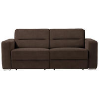 SCHLAFSOFA in Braun  - Braun, KONVENTIONELL, Textil/Metall (202/86/92cm) - Sedda