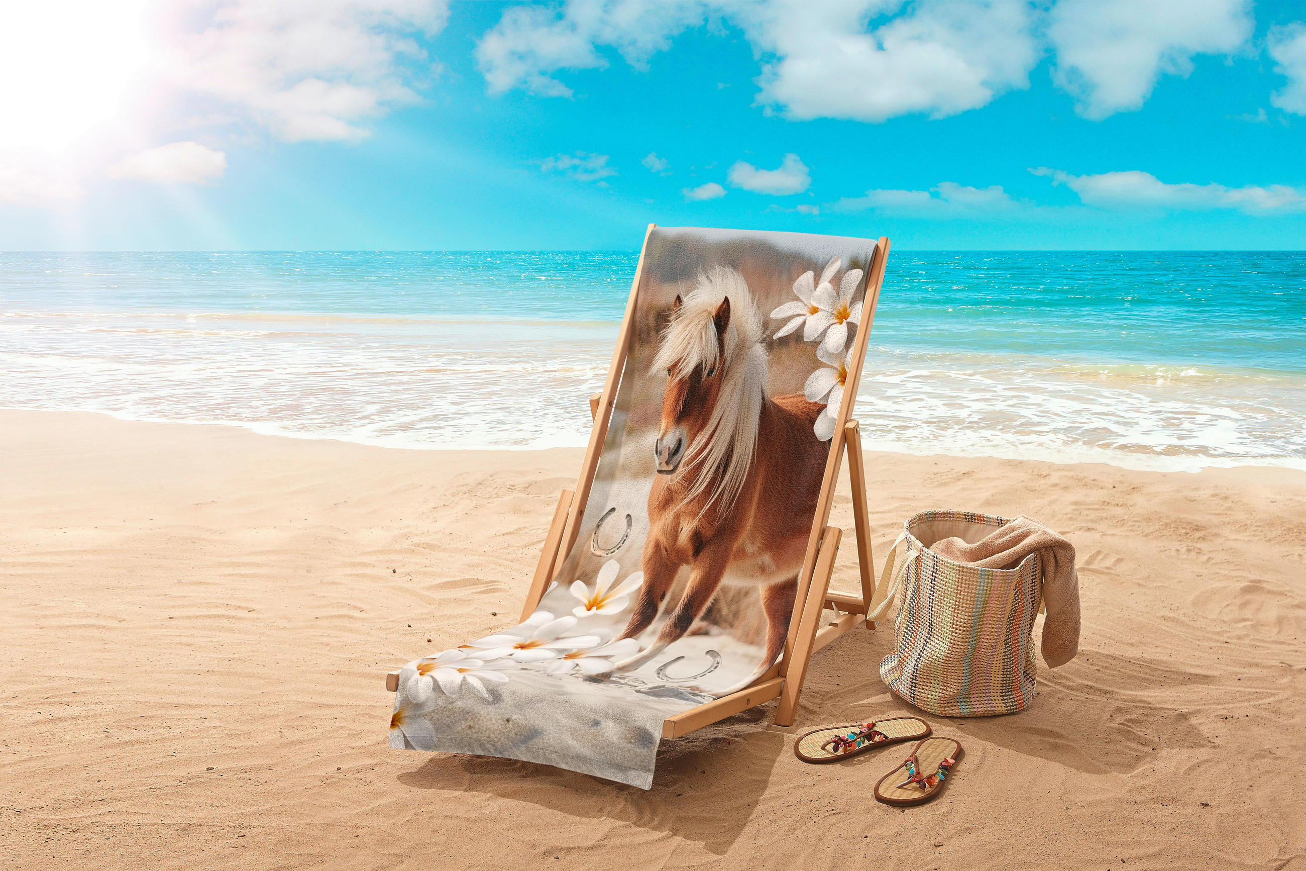 STRANDTUCH Good Morning Sandfarben, Beige 75/150 cm  - Sandfarben/Beige, Trend, Textil (75/150cm)