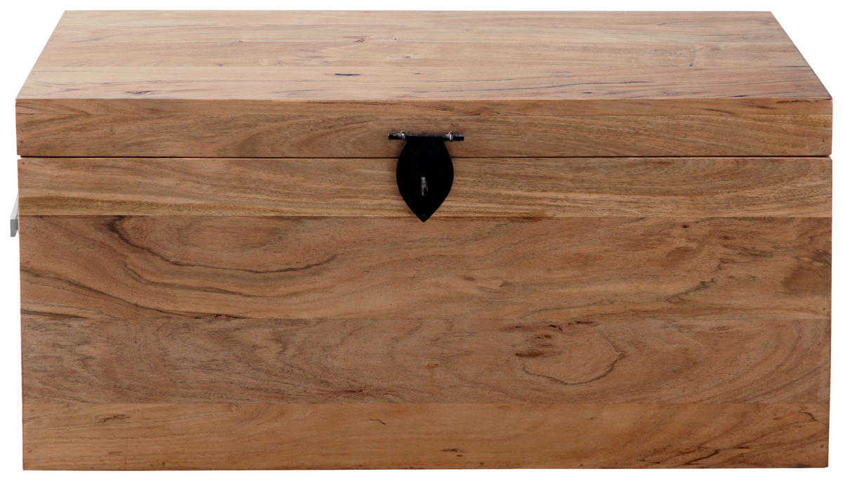 TRUHE Holz Akazie Hartholz  - Akaziefarben, Natur, Holz (80/40/40cm) - Landscape