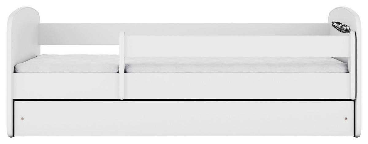 KINDER-/JUNIORBETT - Birkefarben/Weiß, MODERN, Holz/Holzwerkstoff (80/160cm) - MID.YOU