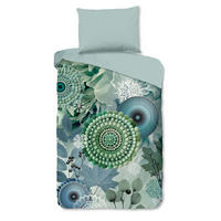 BETTWÄSCHE HIP Flanell, Biber 140/200 cm  - Salbeigrün/Hellgrün, Basics, Textil (140/200cm)