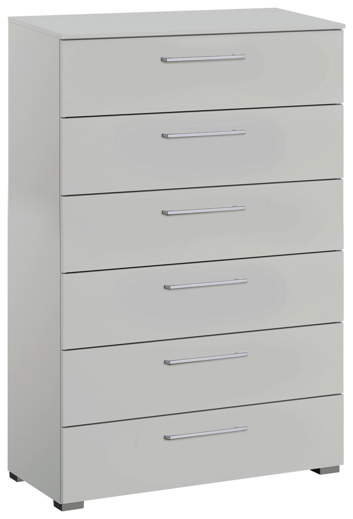 KOMMODE  in 80/119/42 cm  - Silberfarben/Hellgrau, Design, Holzwerkstoff/Kunststoff (80/119/42cm) - Novel