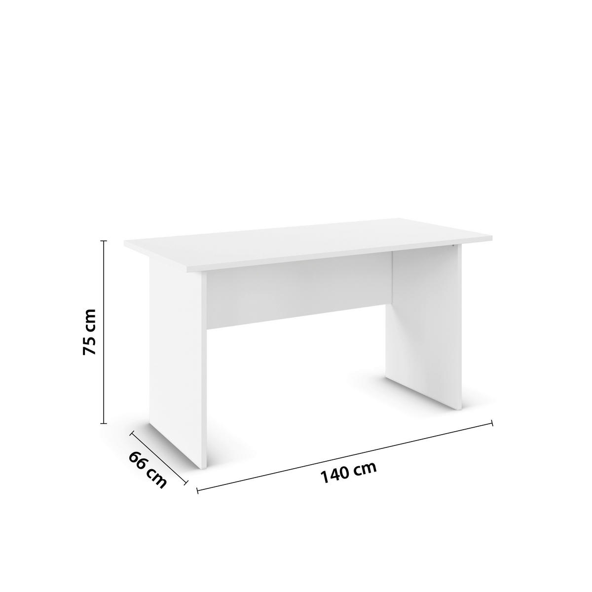 JUGENDSCHREIBTISCH 140/66/75 cm  - Weiß, Trend, Holzwerkstoff (140/66/75cm) - Xora