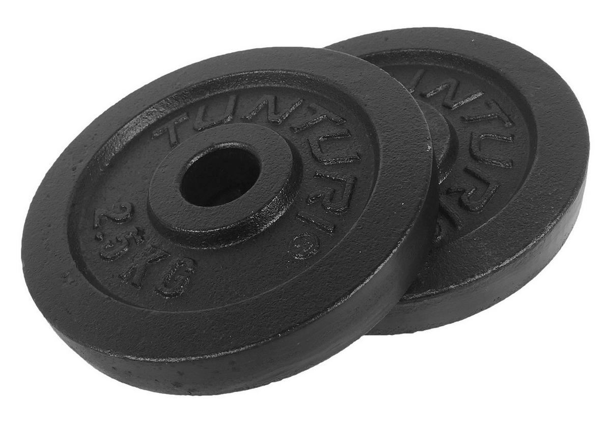 HANTELSCHEIBE  - Schwarz, KONVENTIONELL, Metall (15,8/15,8/2,5cm)