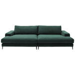 BIGSOFA  in Cord Grün  - Schwarz/Grün, Design, Textil/Metall (296/83/177cm) - Dieter Knoll
