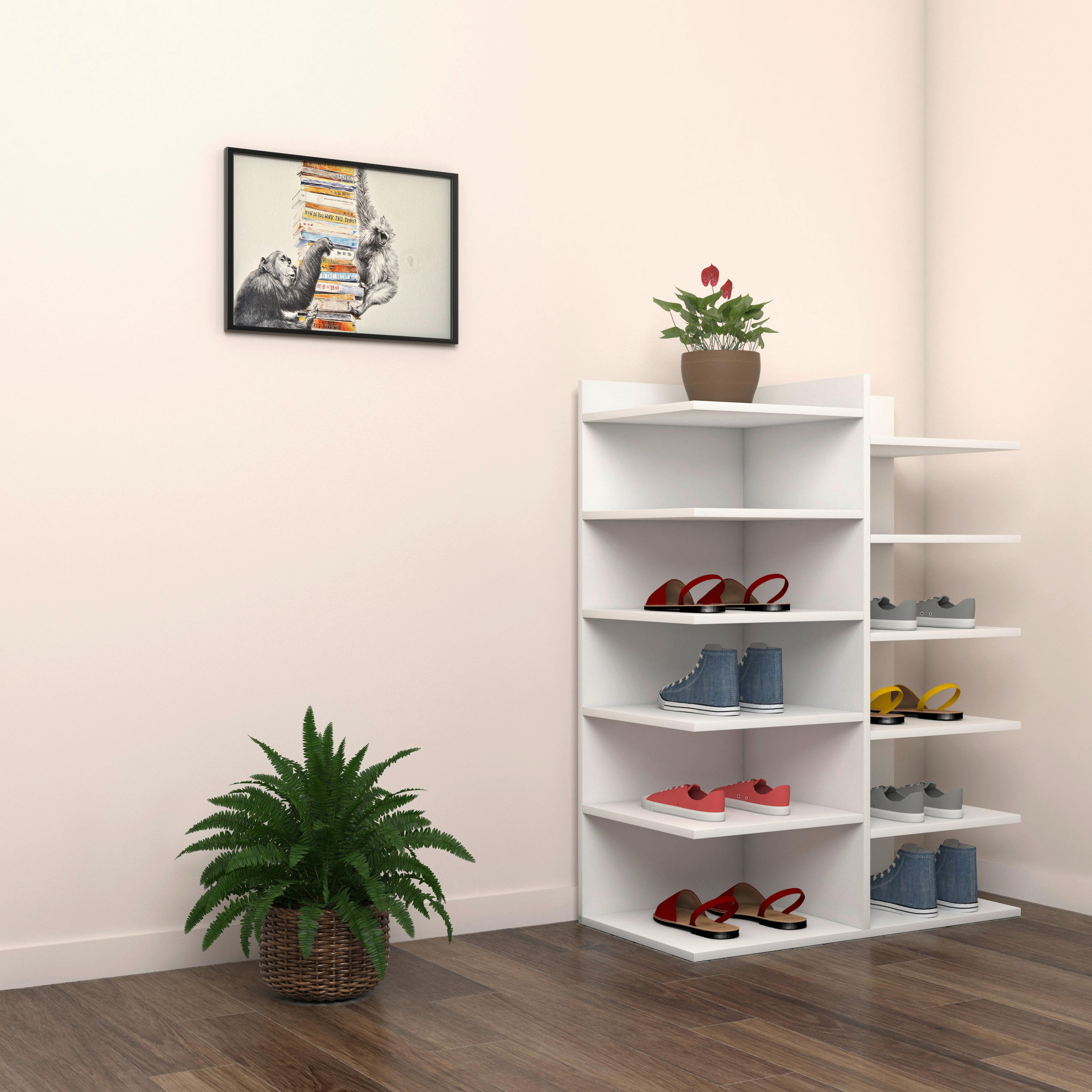 SKOHYLLA 60/80/30 cm  - vit, Basics, trämaterial (60/80/30cm) - MID.YOU