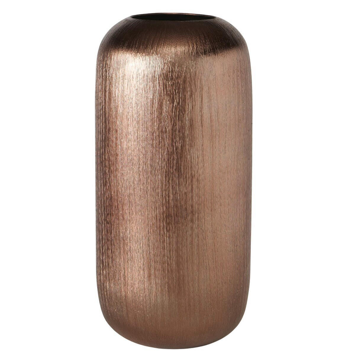 PODLAHOVÁ VÁZA, kov, 36 cm - hnedá, Basics, kov (17/17/36cm)