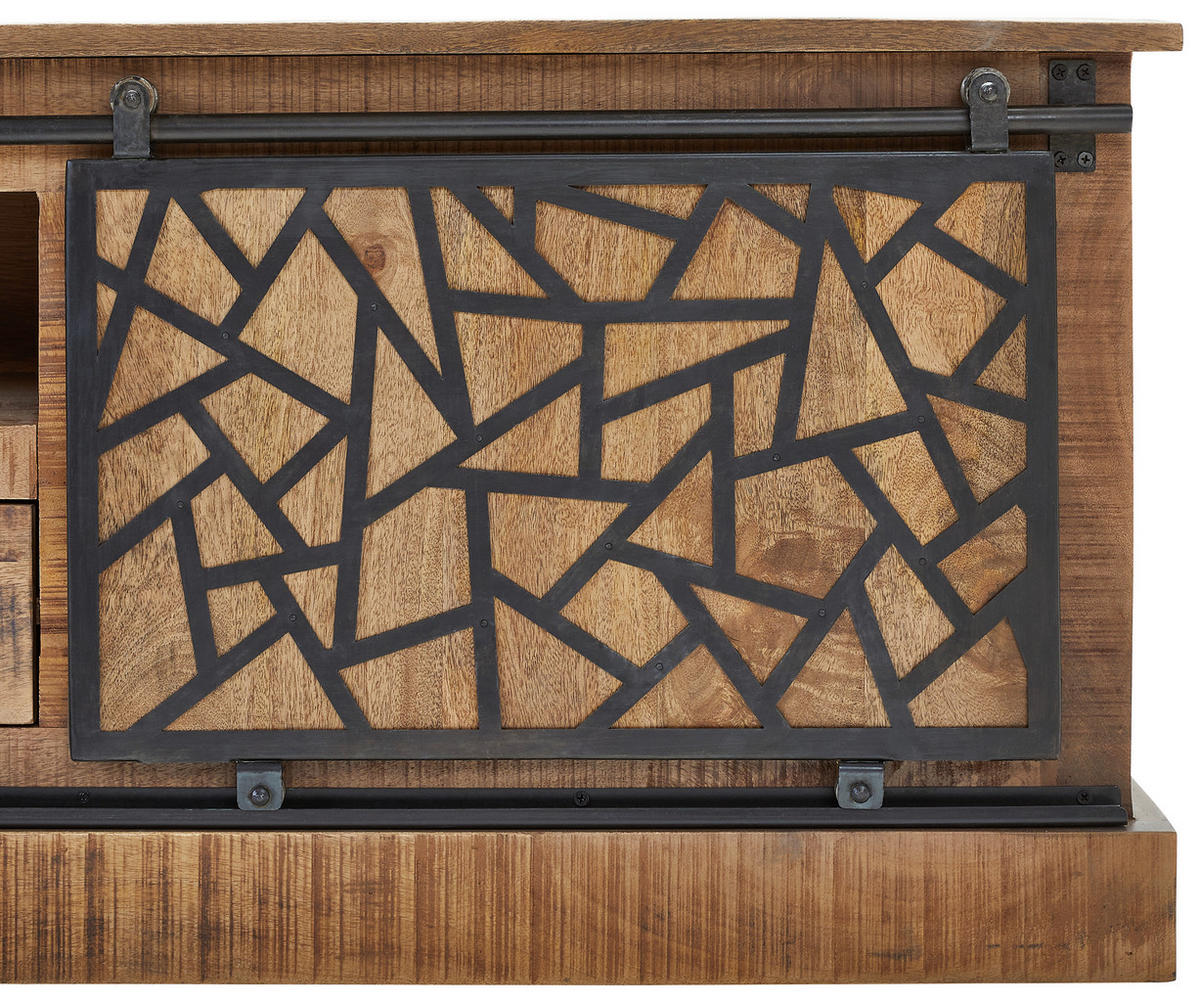 LOWBOARD 170/50/45 cm  - Anthrazit/Naturfarben, Natur, Holz/Metall (170/50/45cm) - MID.YOU