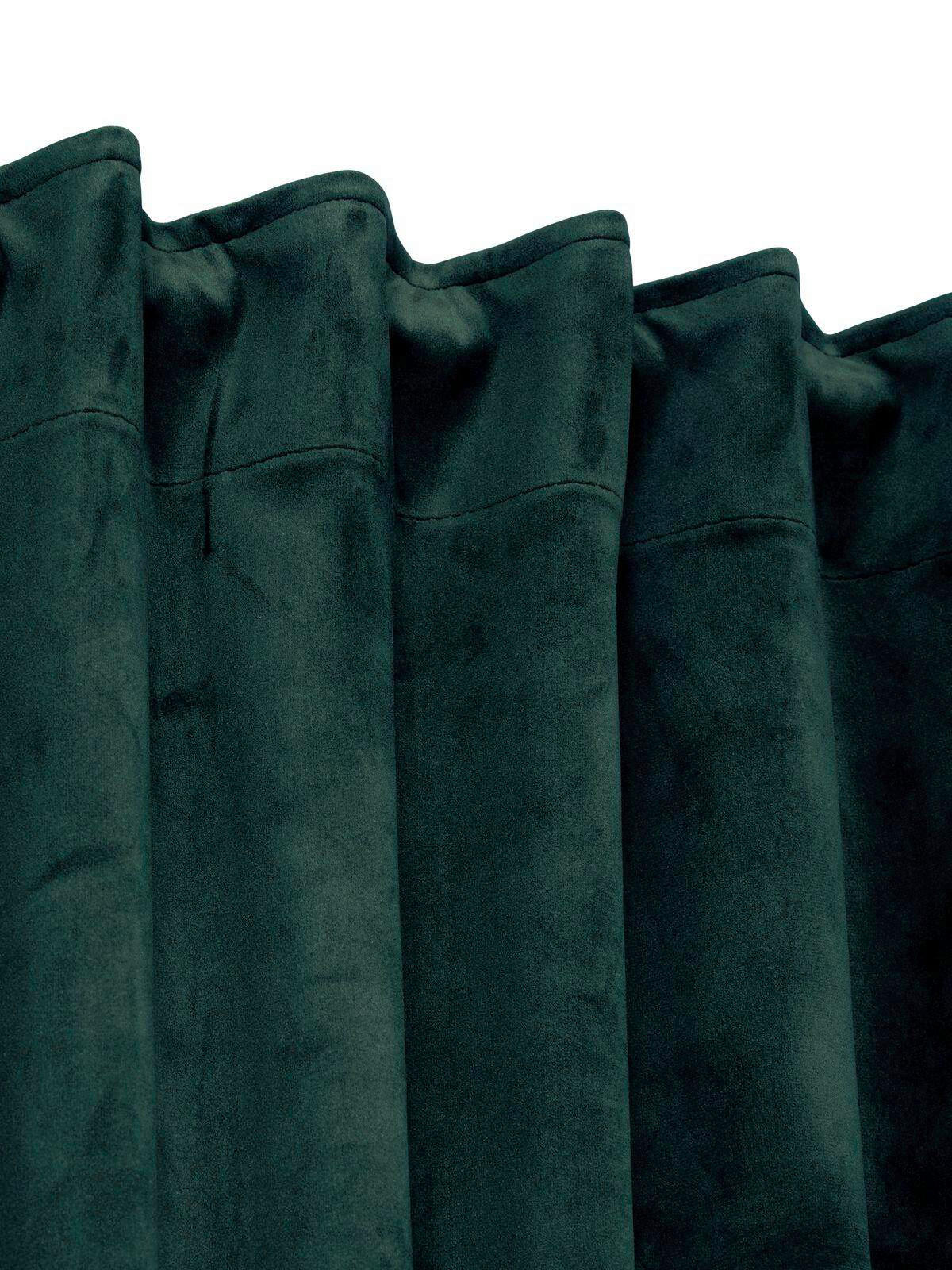 HOTOVÝ ZÁVĚS, zatemnění, 135/280 cm - tmavě zelená, Basics, textil (135/280cm) - Svanefors