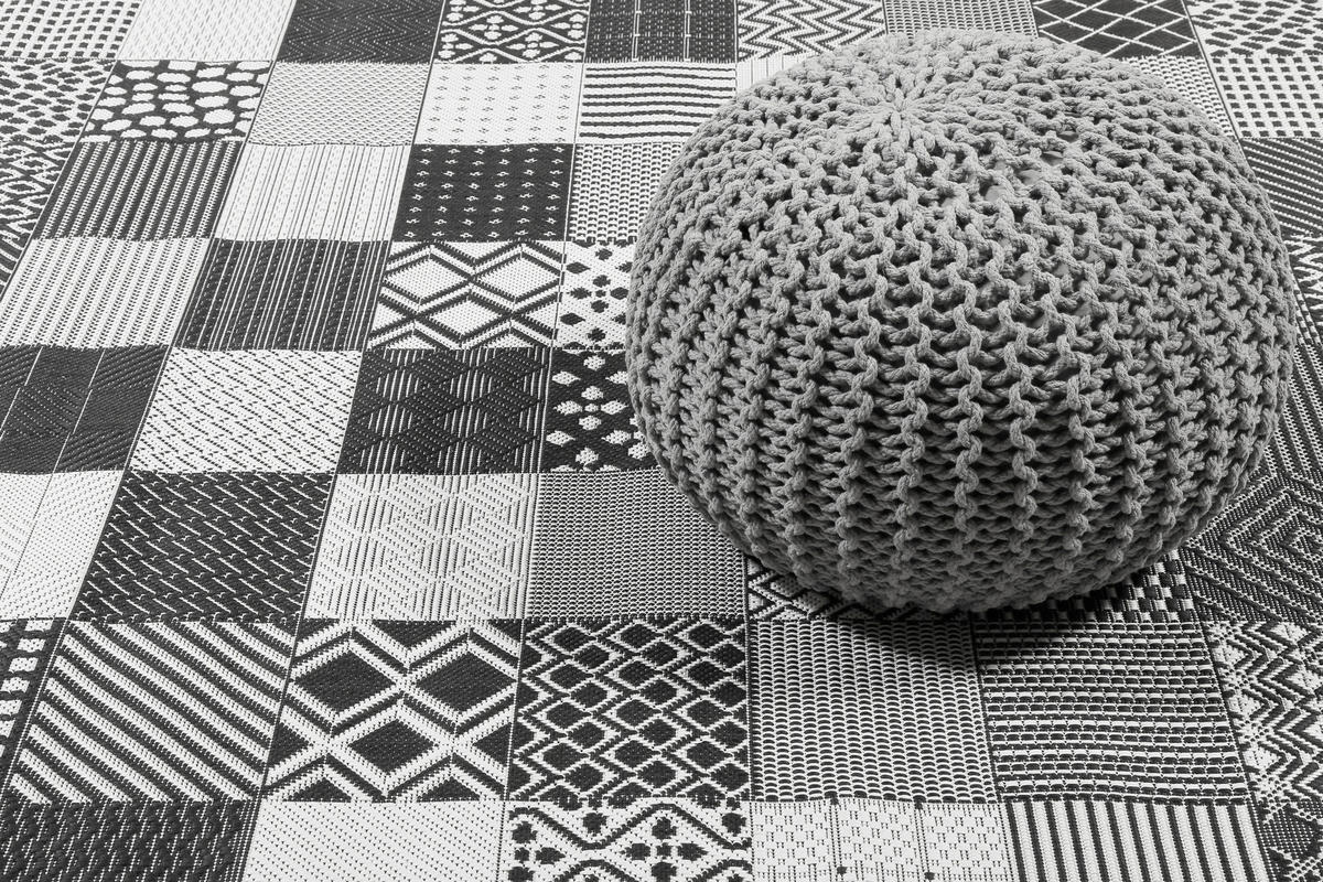 OUTDOORTEPPICH 200/290 cm Esprit Schwarz, Weiß  - Schwarz/Weiß, KONVENTIONELL, Textil (200/290cm) - Esprit