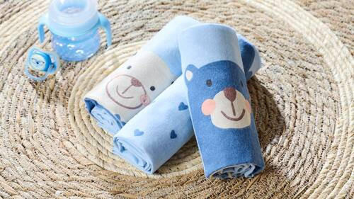 LÁTKOVÁ PLENKA - modrá, Basics, textil (75/75cm) - My Baby Lou