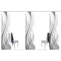 FLÄCHENVORHANG in Grau halbtransparent  - Grau, Design, Textil (60/245cm)