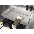 SCHLAFSOFA Macy in Hellgrau  - Wengefarben/Hellgrau, Design, Holz/Textil (203/94/100cm) - Novel