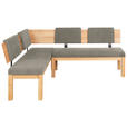 ECKBANK 160/200 cm  in Buchefarben, Greige  - Greige/Buchefarben, Natur, Holz/Textil (160/200cm) - Cantus