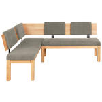 ECKBANK 160/200 cm  in Buchefarben, Greige  - Greige/Buchefarben, Natur, Holz/Textil (160/200cm) - Cantus