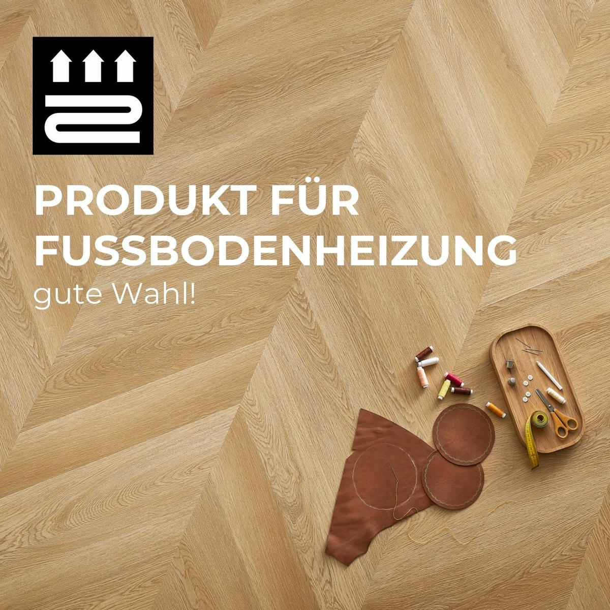 VINYLBODEN Chevron Hartford  per  m² - Design, Kunststoff (60/12/0,45cm) - Venda