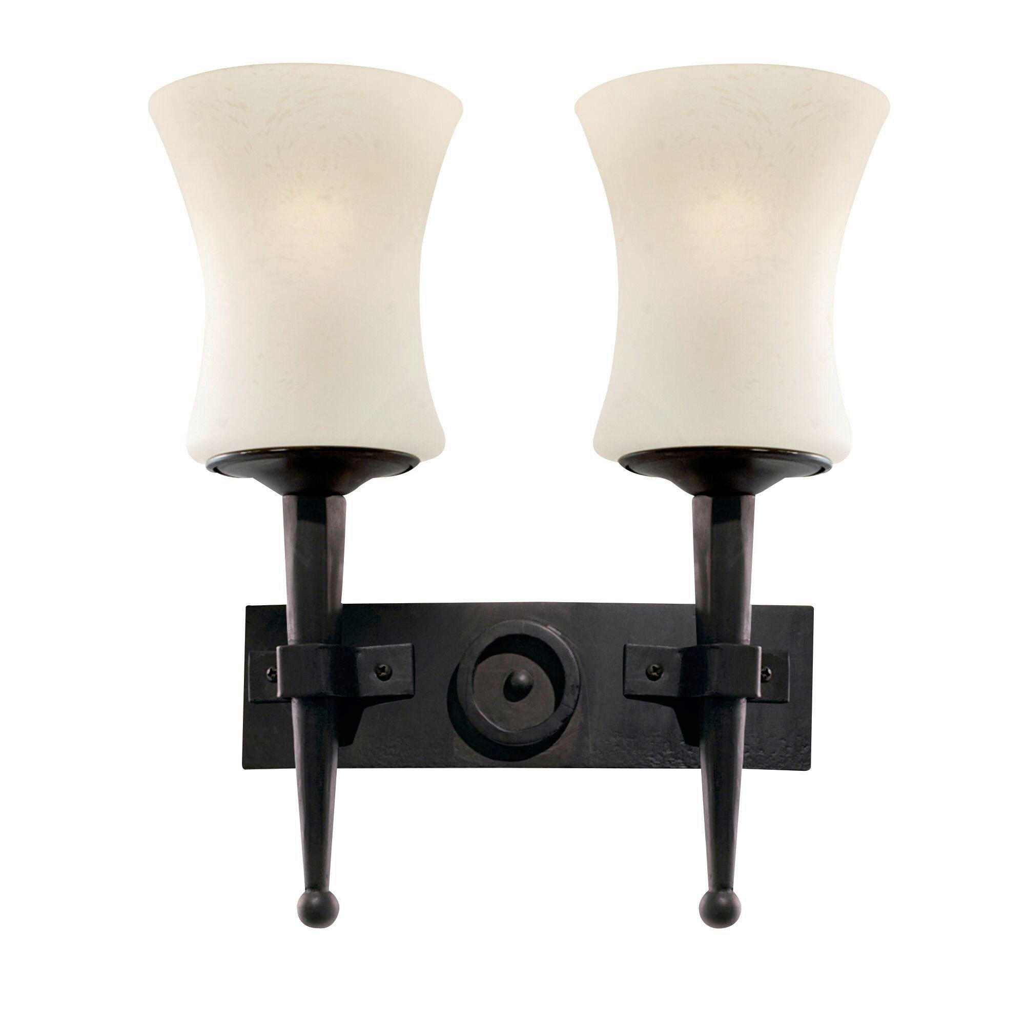 WANDLEUCHTE Cartwheel 31/34 cm   - ROMANTIK / LANDHAUS, Glas/Metall (31/34cm) - Searchlight