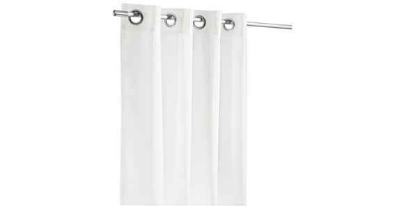 ÖSENVORHANG transparent - Naturfarben, Basics, Textil (140/245cm) - Boxxx