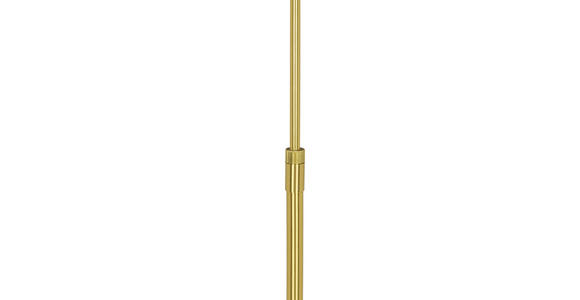 LESELEUCHTE 24/146 cm - Goldfarben/Weiß, KONVENTIONELL, Kunststoff/Metall (24/146cm) - Novel