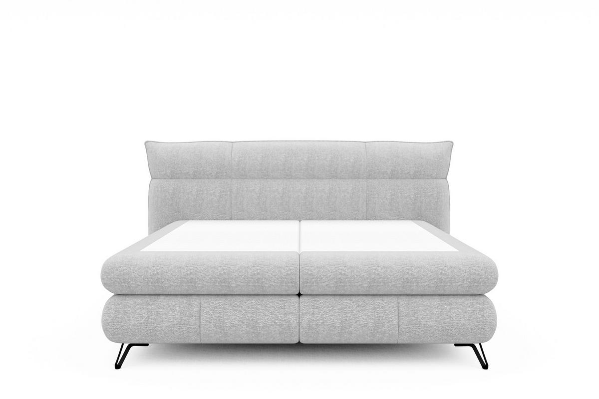 BOXSÄNG 180/200 cm  i grå  - svart/grå, Design, metall/textil (180/200cm) - Glandor