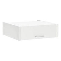 SZEKRÉNYRÁTÉT  - ezüst/fehér, Design, műanyag/faalapú anyag (67/20,5/65,5cm) - Xora