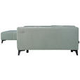 ECKSOFA  in Chenille Hellgrau  222/279 cm  - Hellgrau/Schwarz, KONVENTIONELL, Kunststoff/Textil (222/279cm) - Hom`in